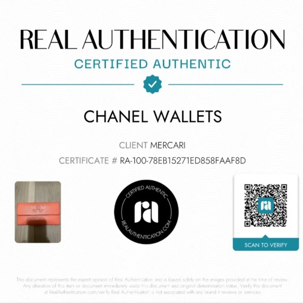 🩷CHANEL Wallet Timeless CC Embroidered Top Flap Snap Long Salmon Pink Coral COA